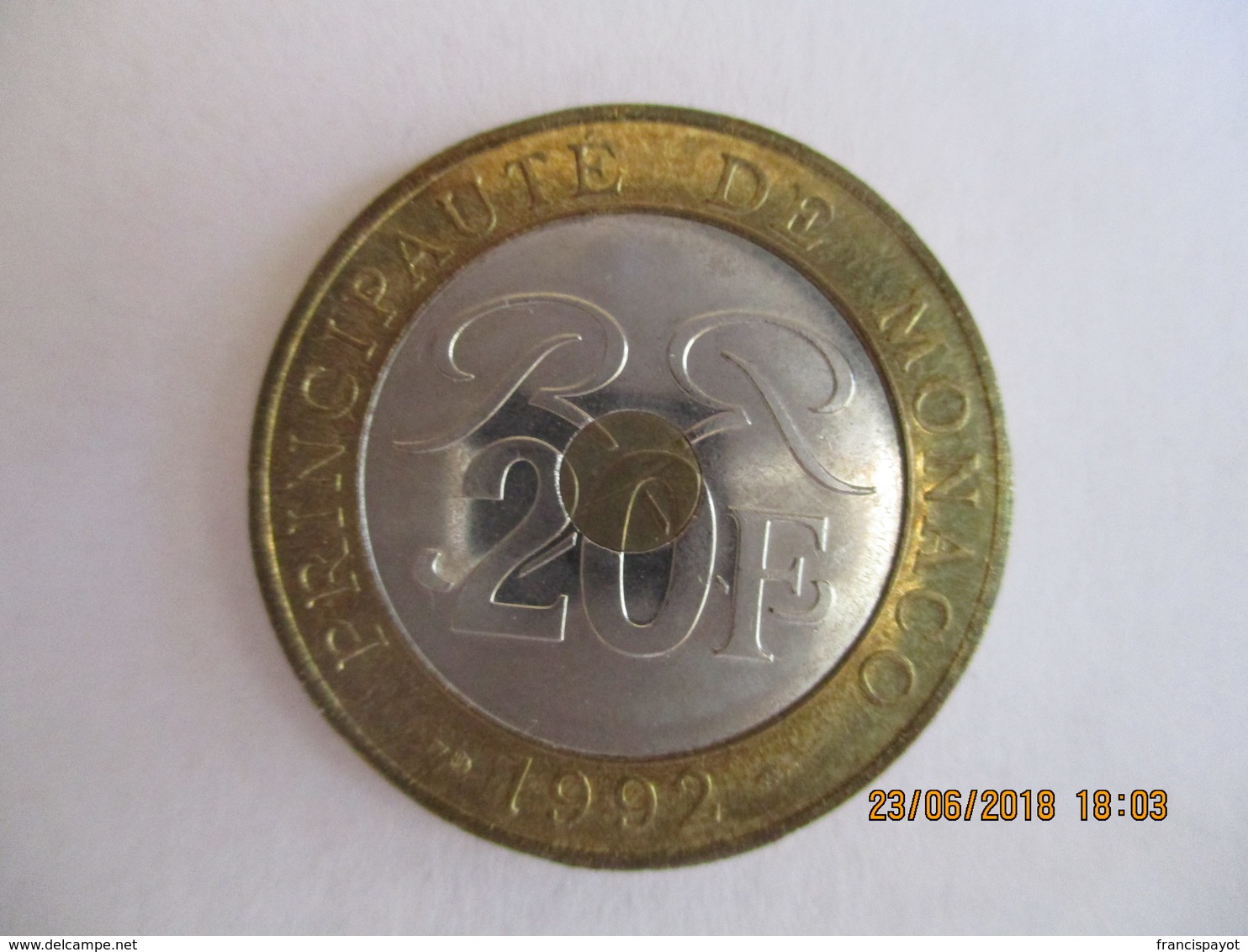 Monaco: 20 Francs 1992 - 1960-2001 New Francs