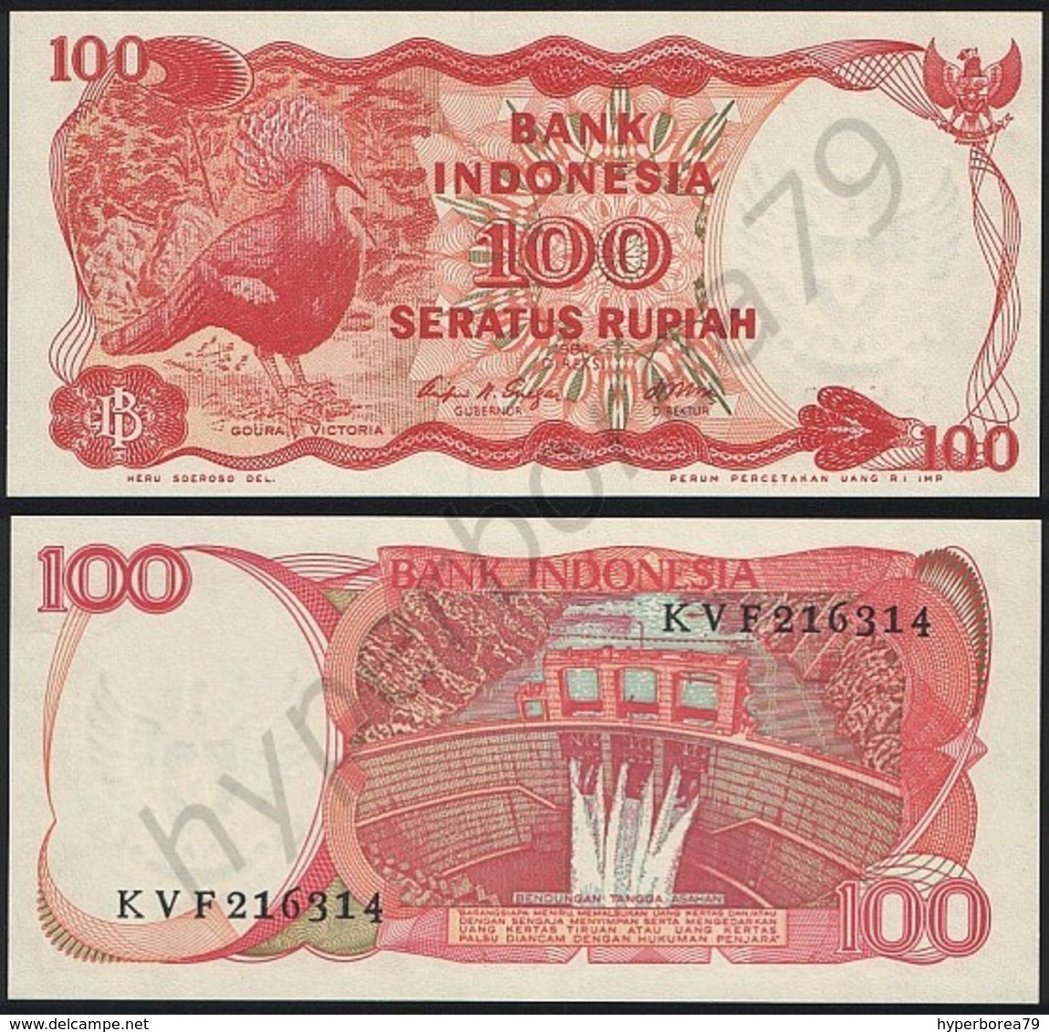 Indonesia P 122 - 100 Rupiah 1984 - UNC - Indonesia