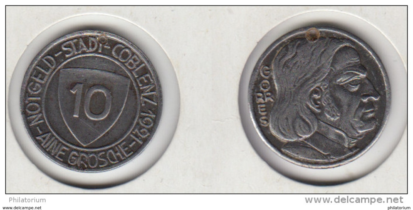 Allemagne Notgeld 10 Pfennig 1921  COBLENZ - Monétaires/De Nécessité