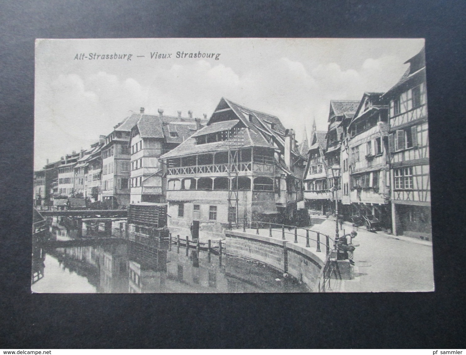 AK DR / Elsass 1908 Alt - Strassburg Vieux Strasbourg. Soldatenkarte Portofrei Weitergeleitet! - Elsass