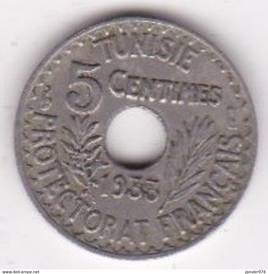 PROTECTORAT FRANCAIS. 5 CENTIMES 1933 Petit Module - Tunisie