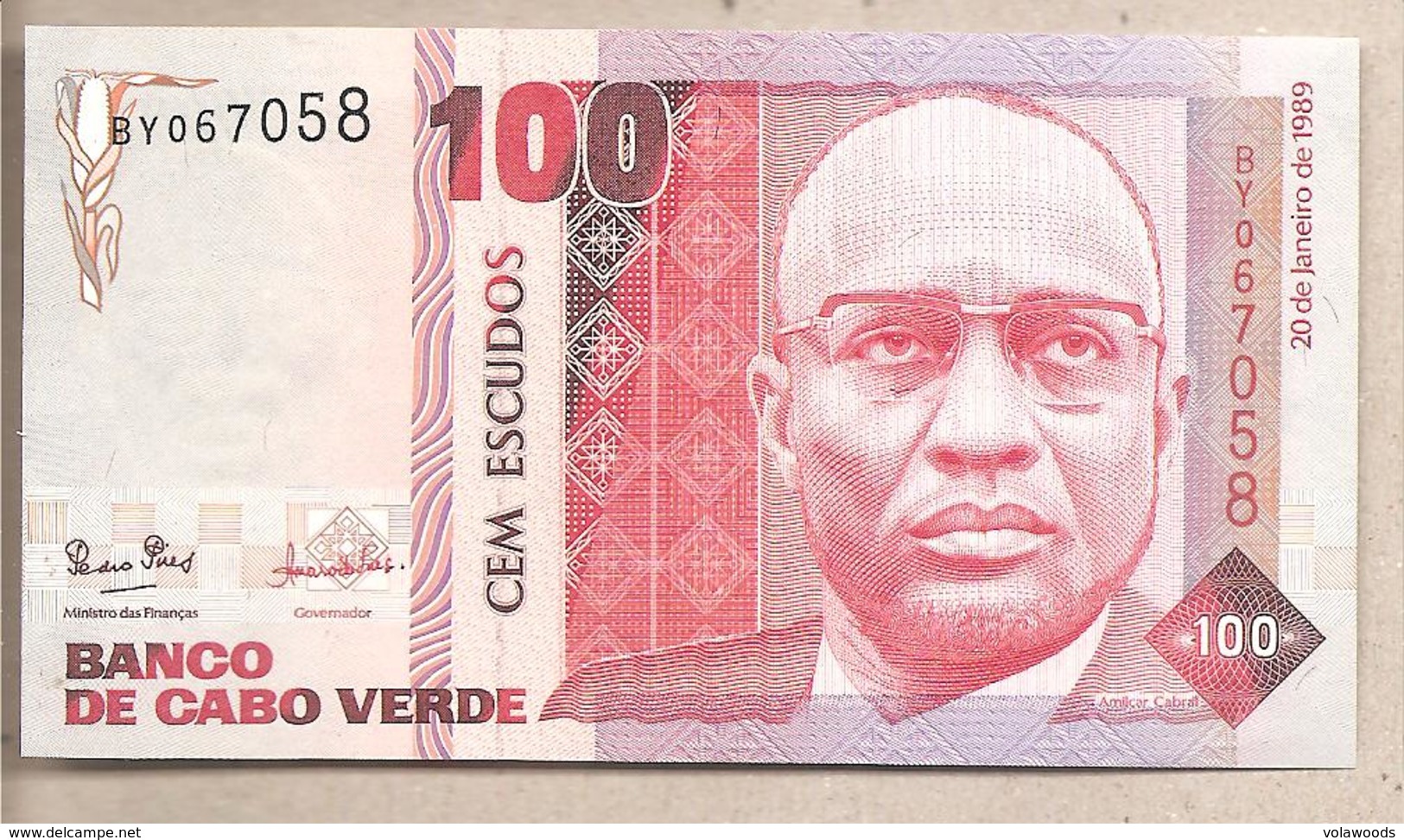 Capo Verde - Banconota Non Circolata FdS Da 100 Scudi P-57a - 1989 - Cabo Verde