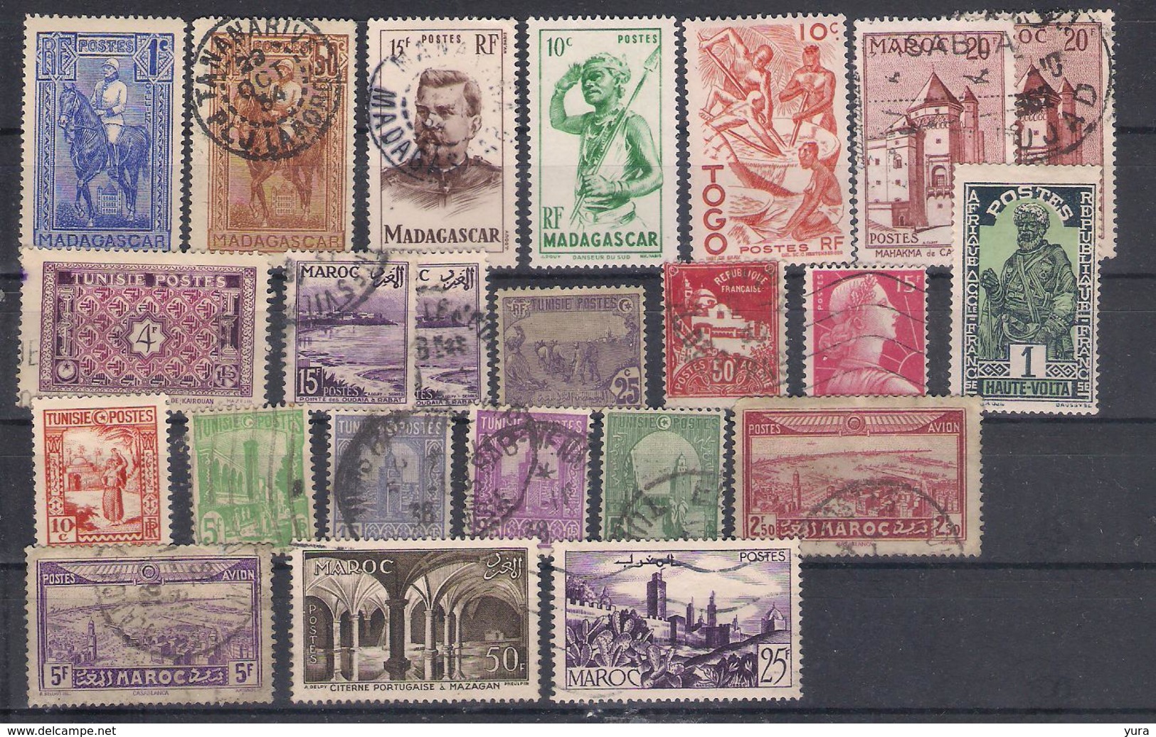 Lot 240 France (former Colonies & Protectorates) 23 Different MNH, Used - Other & Unclassified