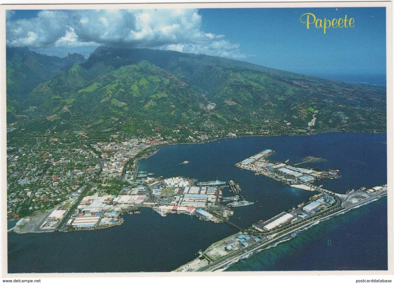 Papeete Harbor - Vue Aérienne De La Ville De Papeete - Tahiti