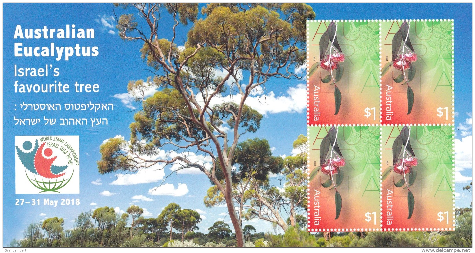 Australia 2018 Eucalyptus - Israel's Favourite Tree Minisheet MNH - Ungebraucht