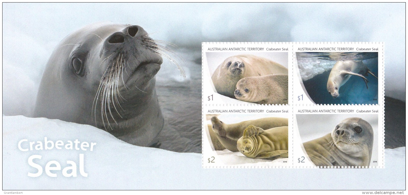 Australian Antarctic 2018 Crabeater Seal Minisheet MNH - Ungebraucht