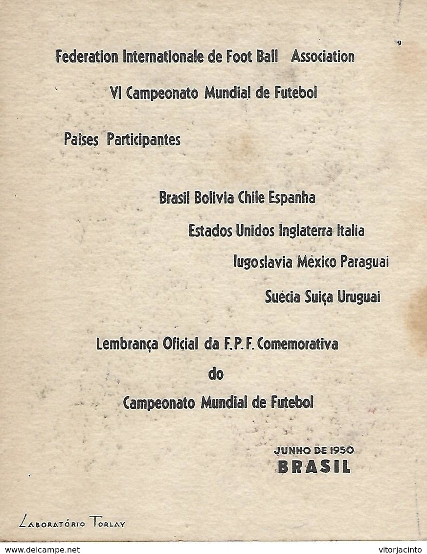 Jules Rimet World Soccer Championship 1950 - Postamarks - Briefe U. Dokumente