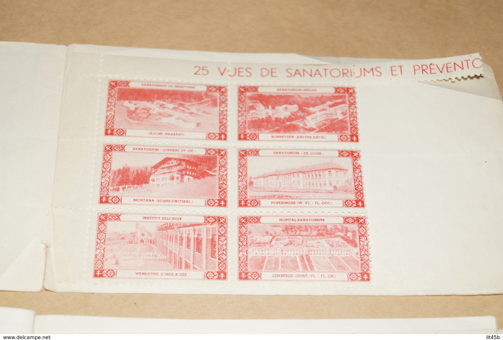 RARE,superbe Lot De Timbres Publicitaire,Sanatorium,33 Timbres,Belgique - Other & Unclassified