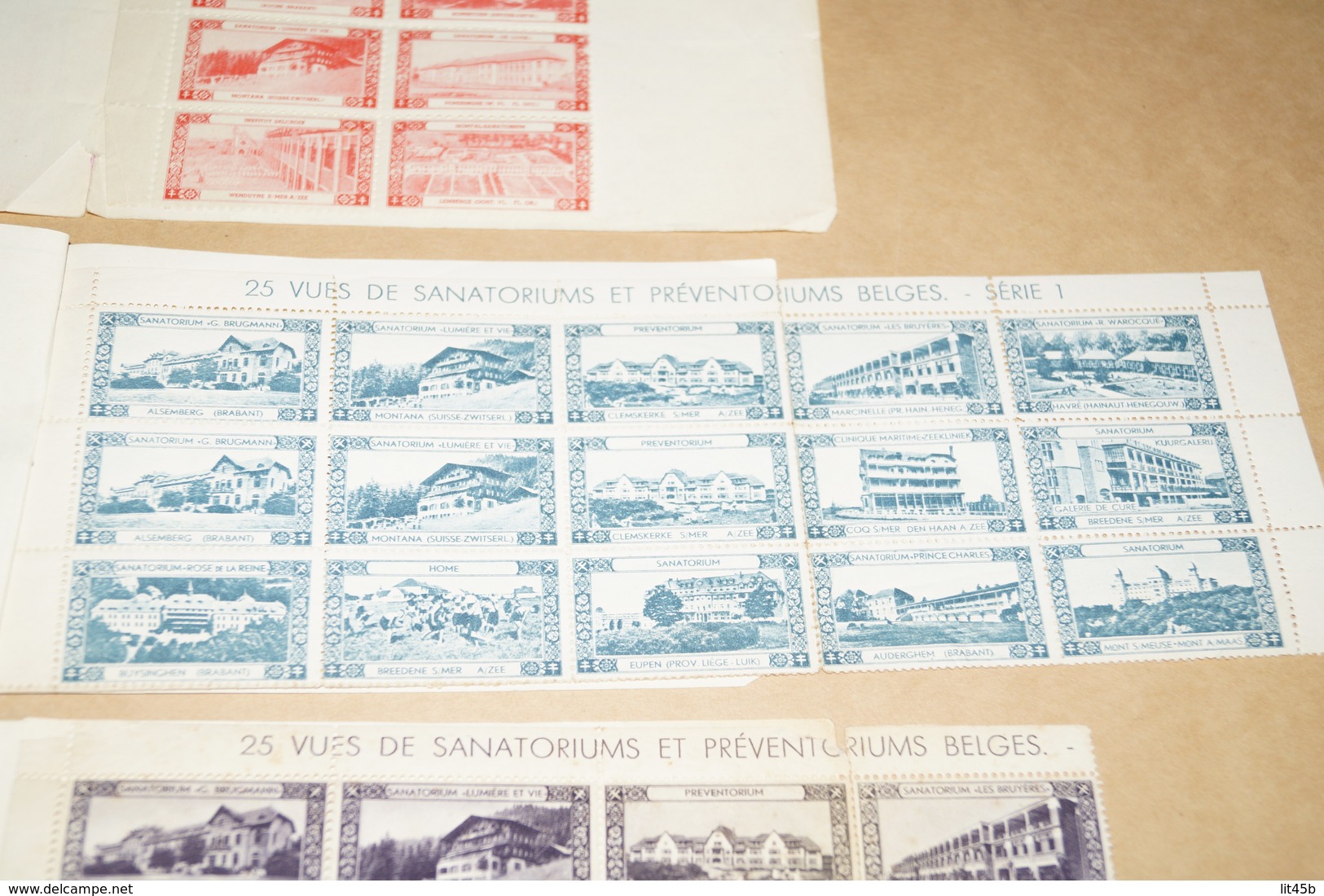 RARE,superbe Lot De Timbres Publicitaire,Sanatorium,33 Timbres,Belgique - Other & Unclassified