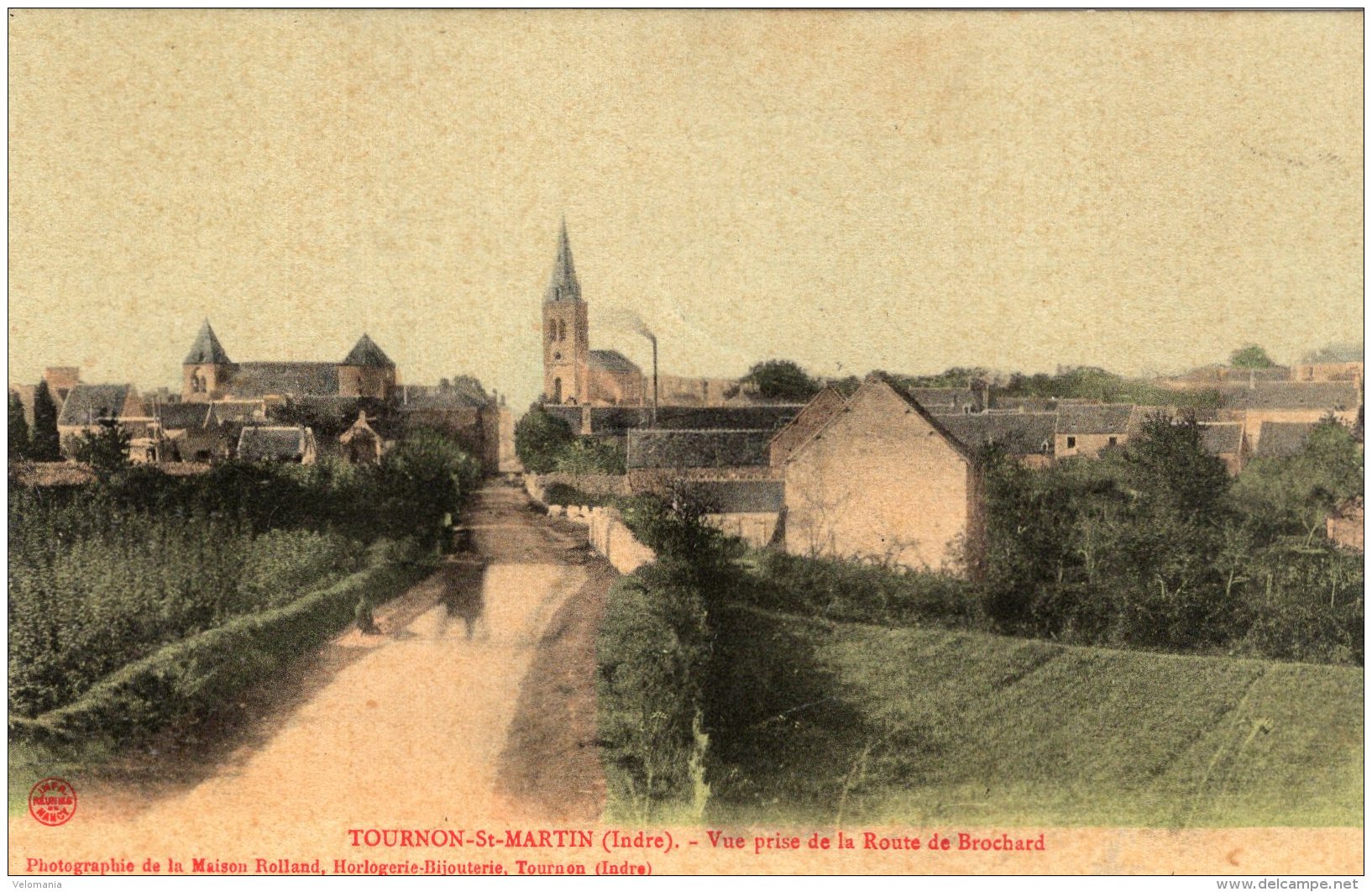 V15196 Cpa 36 Tournon St Martin - Vue Prise De La Route De Brochard - Sonstige & Ohne Zuordnung