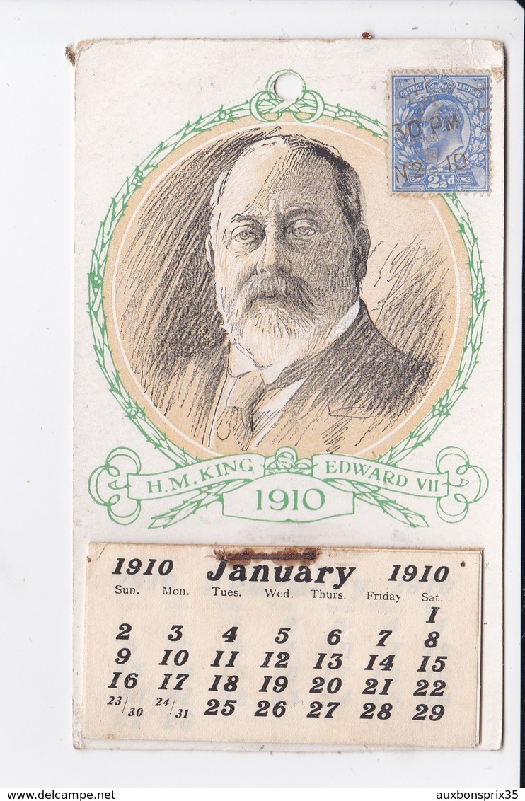 CALENDRIER - H.M. KING EDWARD VII - 1910 - Petit Format : 1901-20