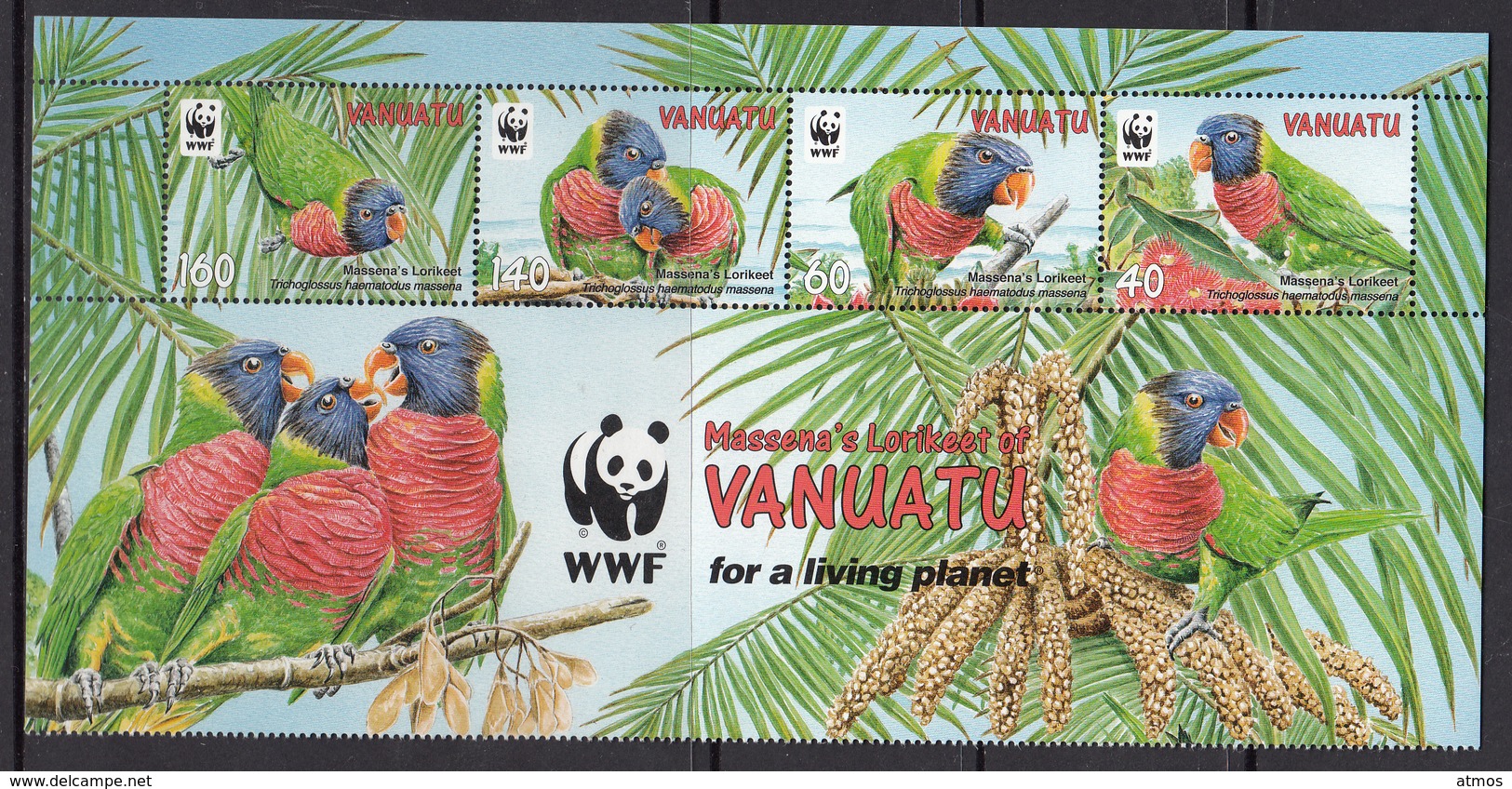 Vanuatu MNH Michel Nr 1443/46 From 2011 WWF / Catw 7.50 EUR - Vanuatu (1980-...)
