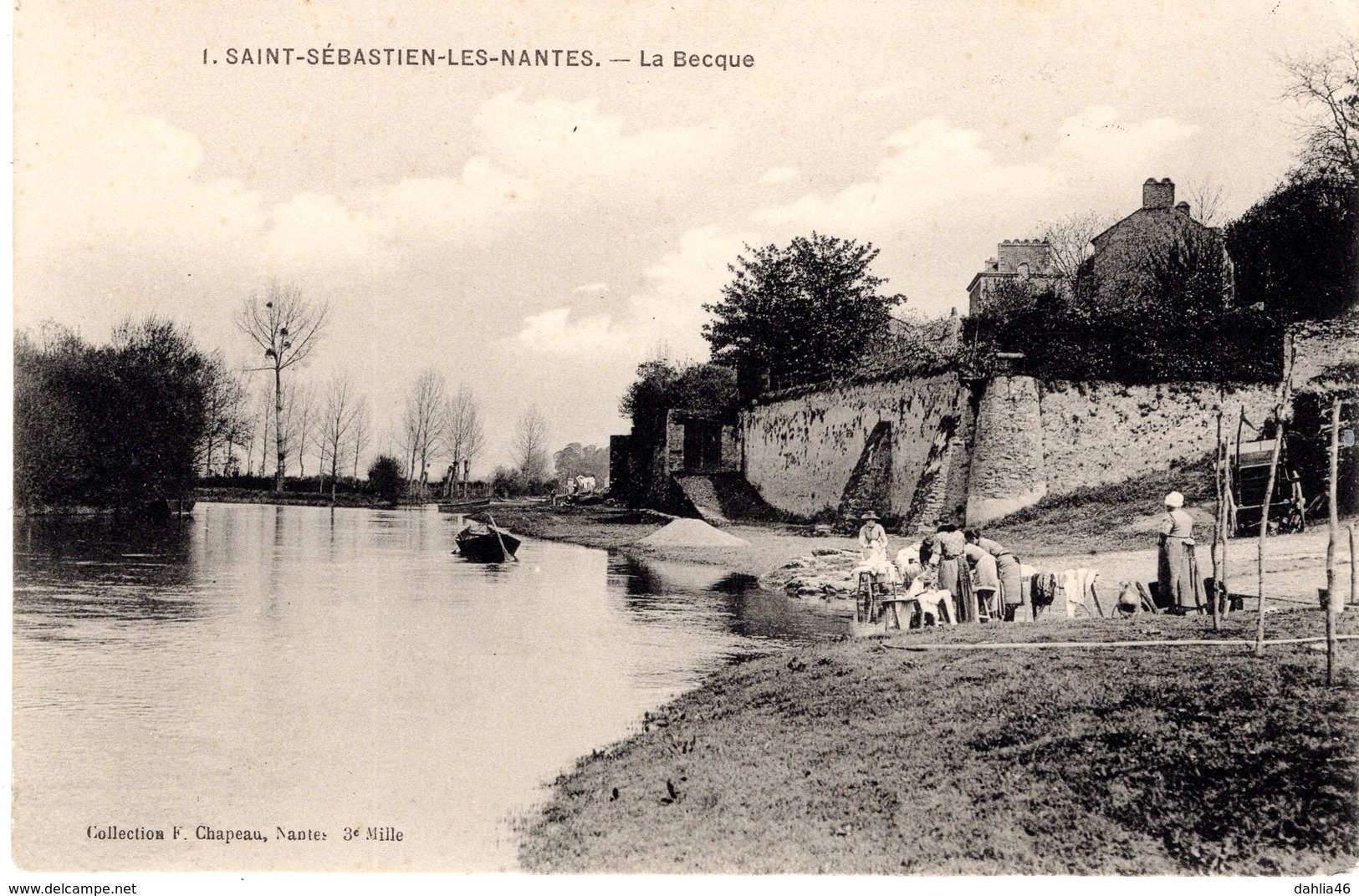 NW_cpa 44_SAINT SEBASTIEN LES NANTES  (St Sébastien Les Nantes) - La Becque, Groupe De Lavandières - Saint-Sébastien-sur-Loire