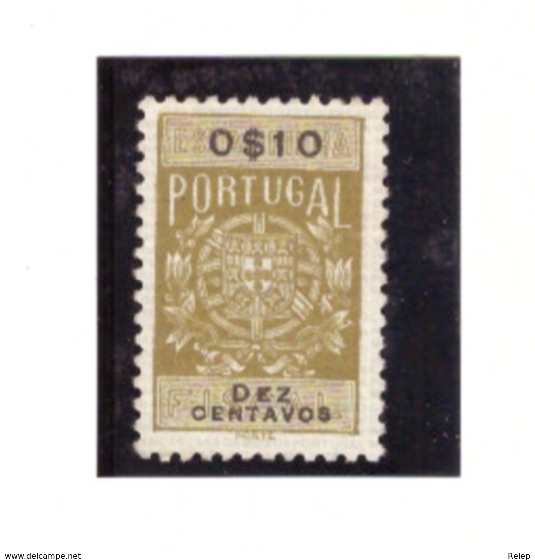 Portuga - Selo Fiscal #  Valor 0.10 Cts - Ongebruikt