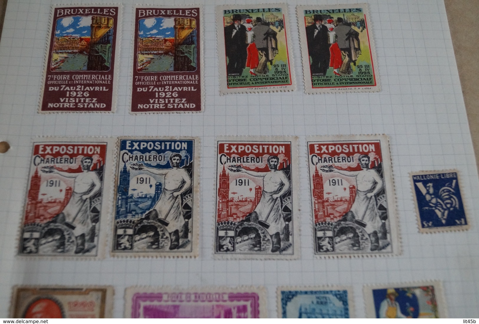 18 Timbres Publicitaire,Expo De Bruxelles,Charleroi Et Autres Divers,1911-1925,collector,collection - Sonstige & Ohne Zuordnung