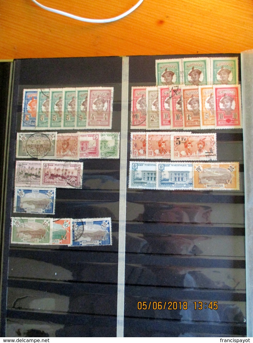 Martinique: 32 Timbres Divers - Usati