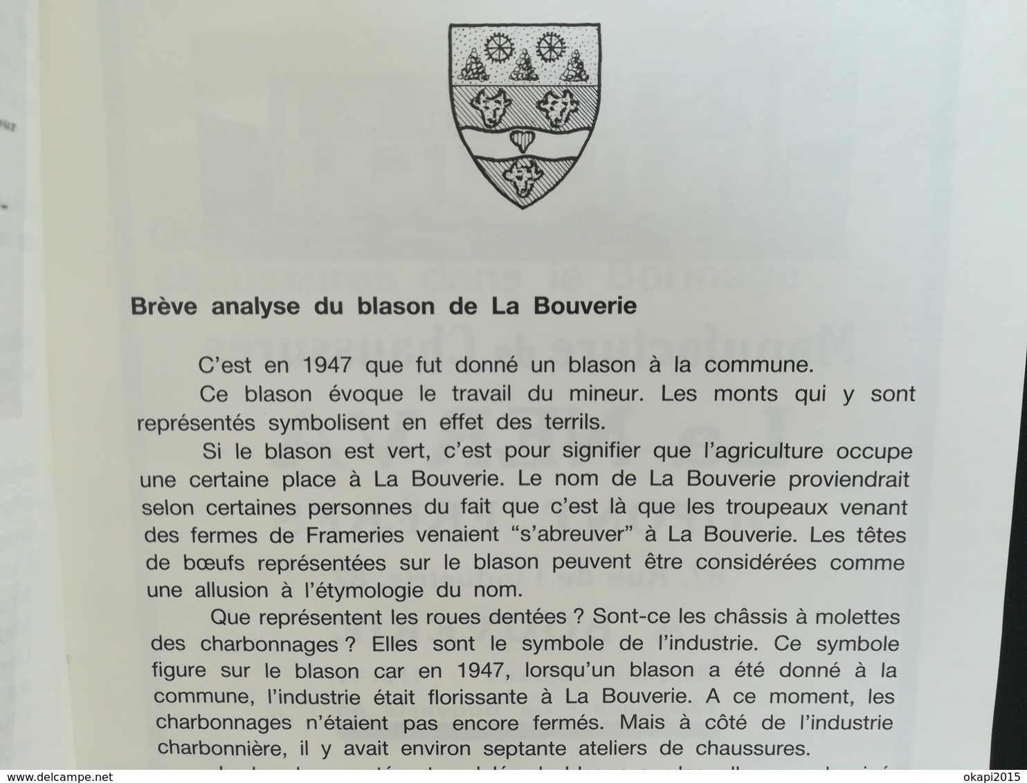 LE BORINAGE ET LA CHAUSSURE UNE HISTOIRE D AMOUR DRAMATIQUE ... PAR VOLAND AN 1986 LIVRE RÉGIONALISME WALLONIE HAINAUT