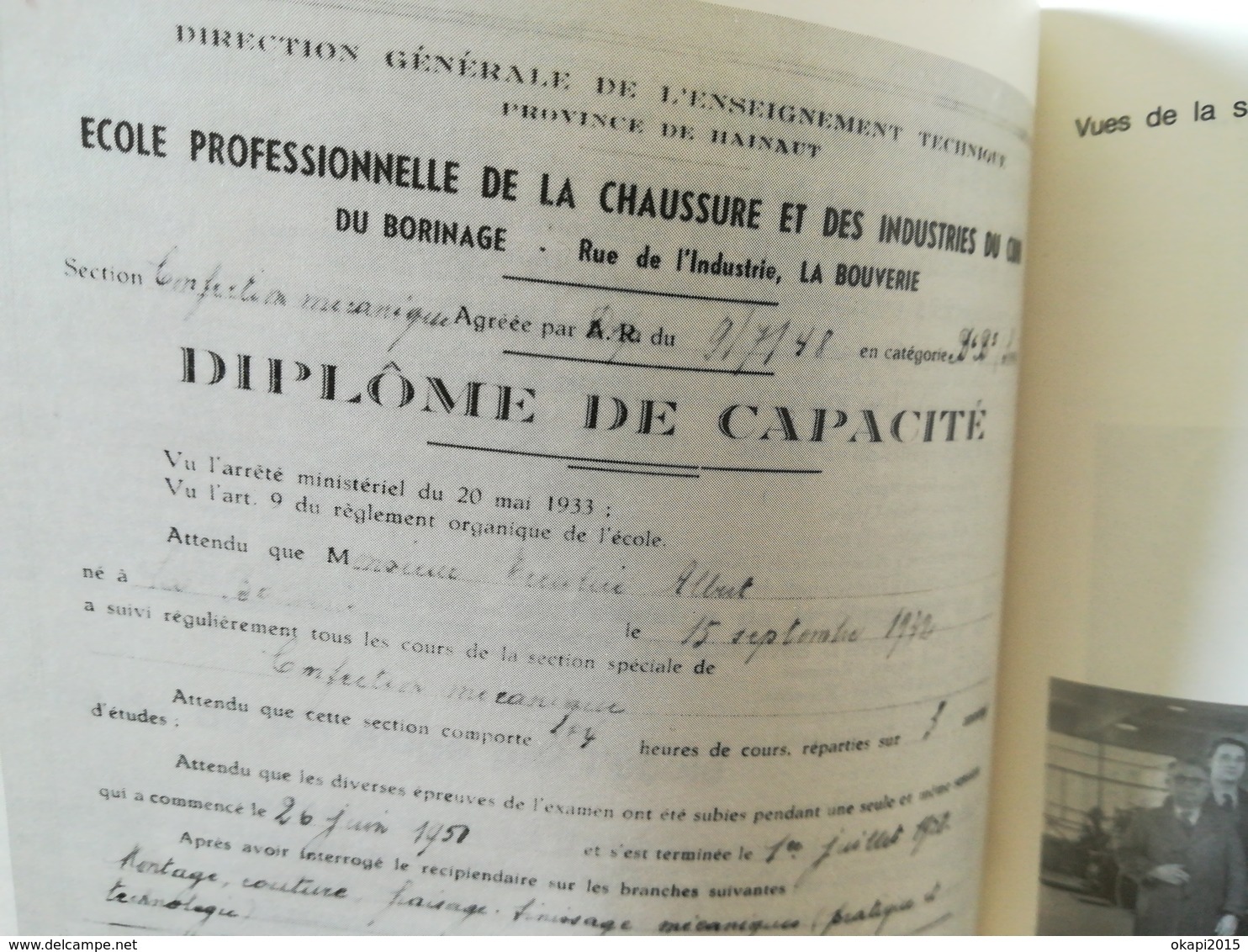 LE BORINAGE ET LA CHAUSSURE UNE HISTOIRE D AMOUR DRAMATIQUE ... PAR VOLAND AN 1986 LIVRE RÉGIONALISME WALLONIE HAINAUT