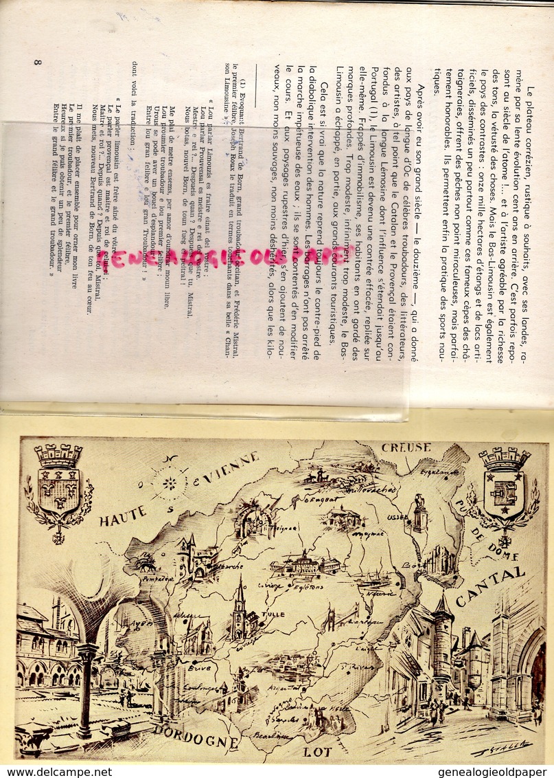 19- LE BAS LIMOUSIN-RAYMOND DUBOIS- ITINERAIRES TOURISTIQUES GASTRONOMIQUES-TULLE- MONEDIERES- EGLETONS-GIMEL-VENTADOUR - Limousin