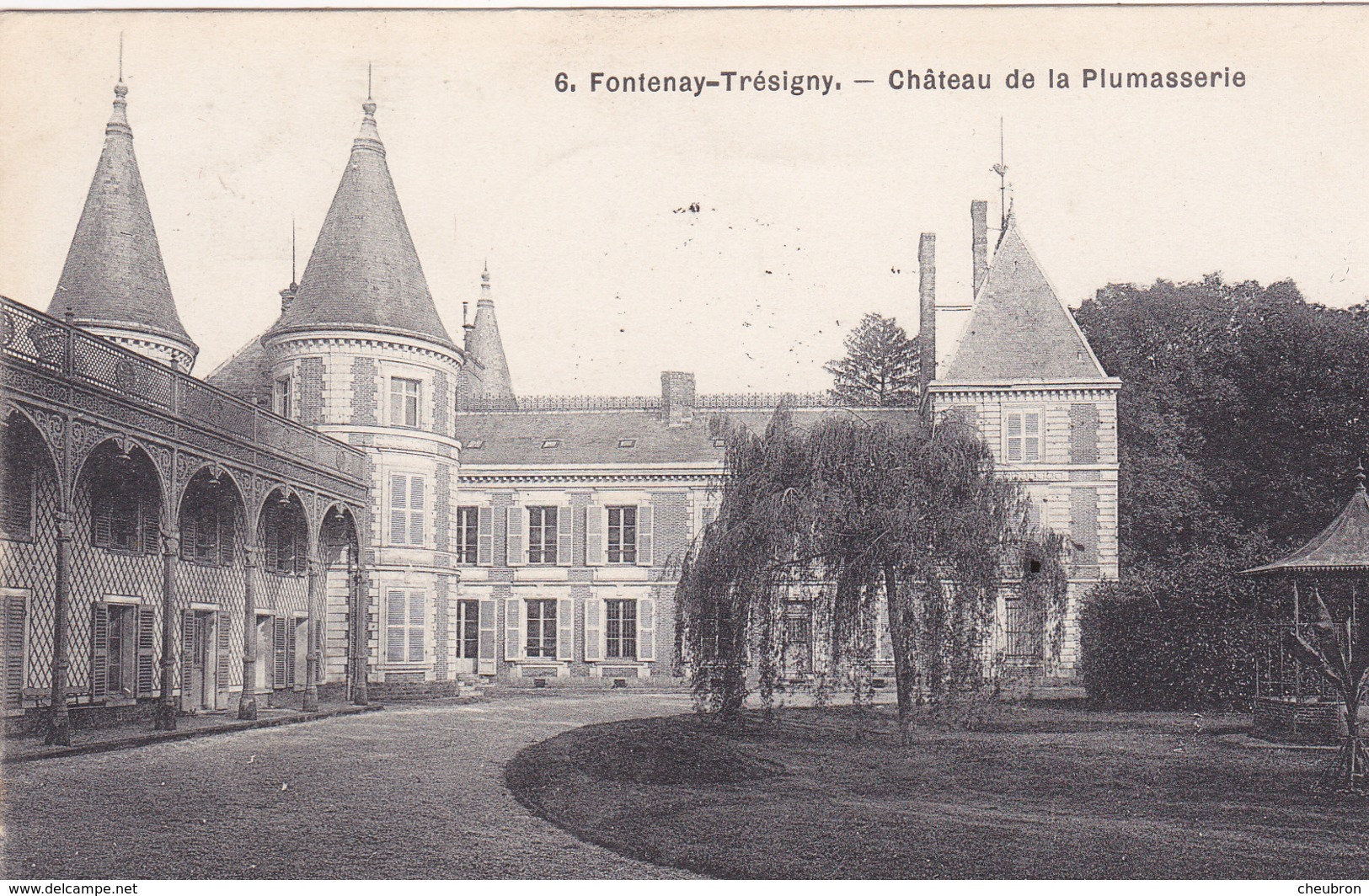 77. FONTENAY TRESIGNY. CPA. CHÂTEAU DR LA PLUMASSERIE. ANNÉE 1908 - Lesigny