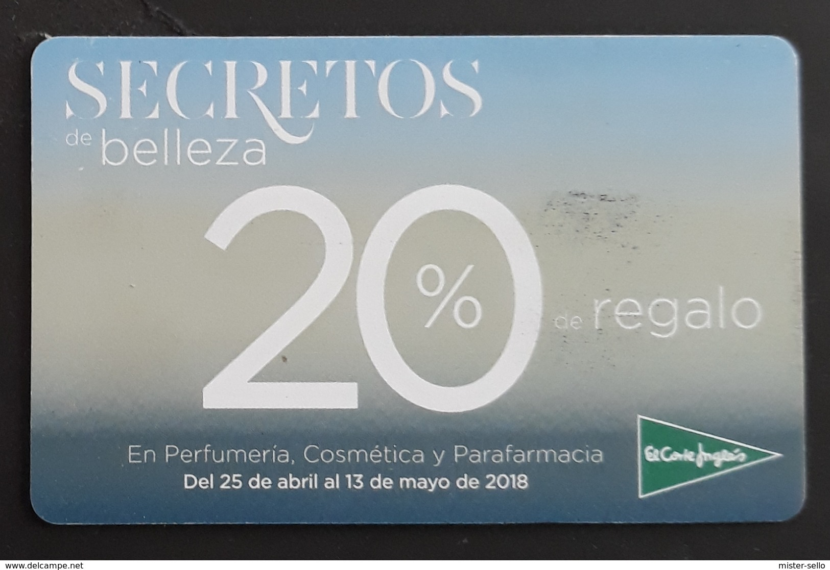 ESPAÑA TARJETA SECRETOS DE BELLEZA EL CORTE INGLÉS. - Otros & Sin Clasificación