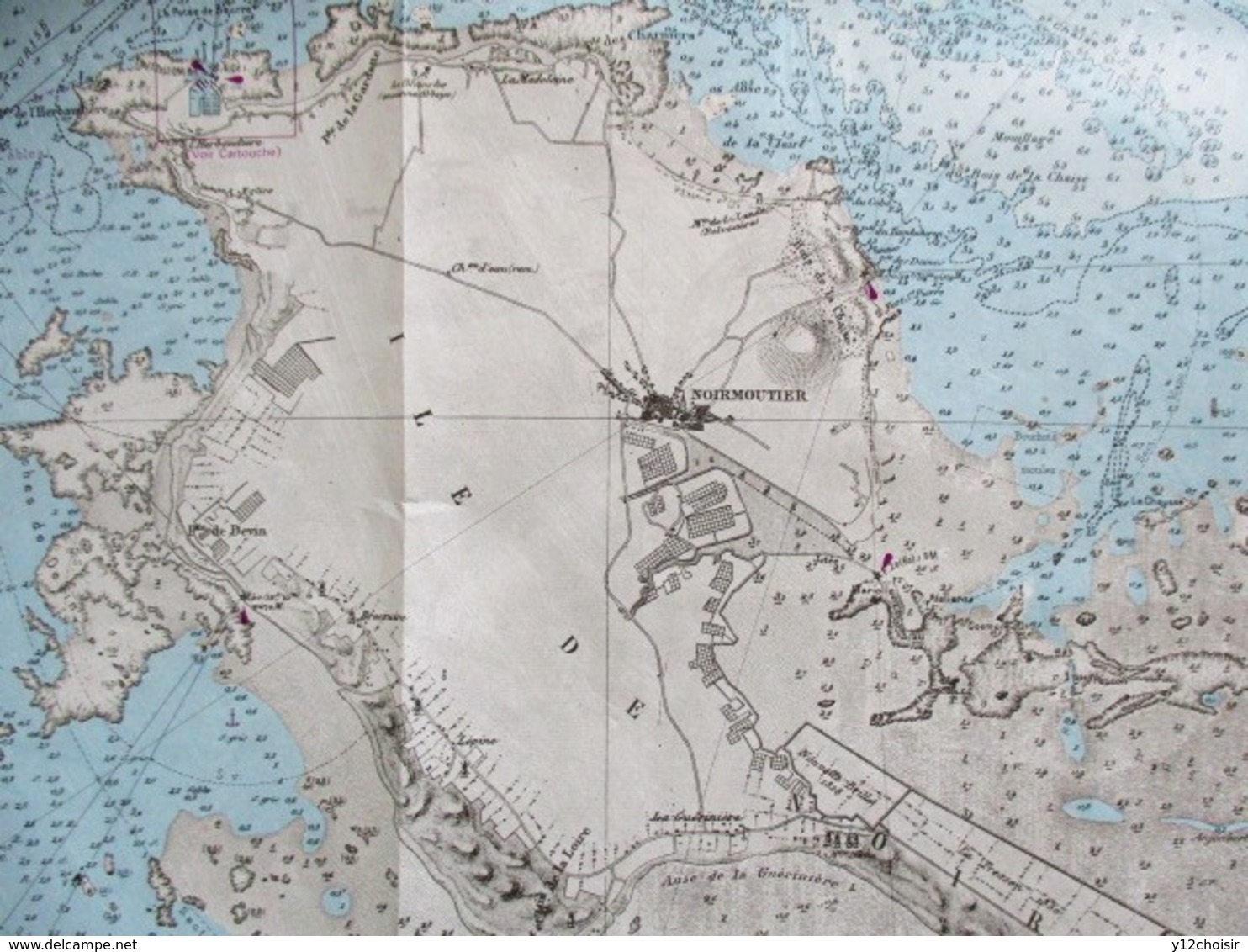 CARTE MARINE 5039P DE LA PTE DE SAINT GILDAS AU GOULET DE FROMENTINE BAIE DE BOURGNEUF PORNIC NOIRMOUTIER - Cartes Marines