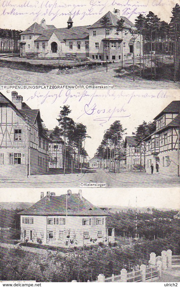 AK Grafenwöhr - Truppenübungsplatz - Kasino Lager Generals-Wohnung - Feldpost Ers. Masch. Gew. Komp. 3 - 1917 (35450) - Grafenwoehr