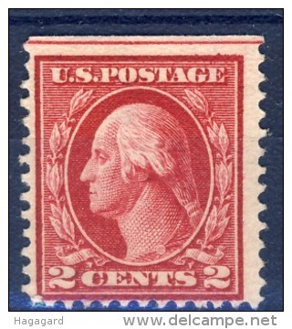 ##K632. USA 1910. 2c Unperforated Top. Unused Without Gum - Unused Stamps