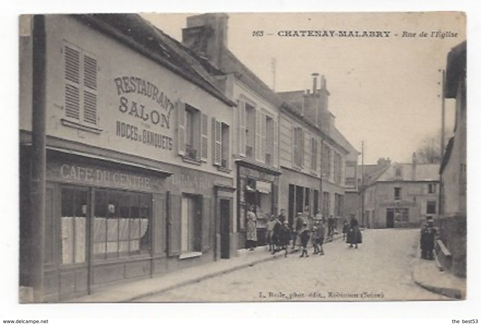 163  -  Chatenay Malabry  -  Rue De L'Eglise  -  Café Du Centre - Chatenay Malabry