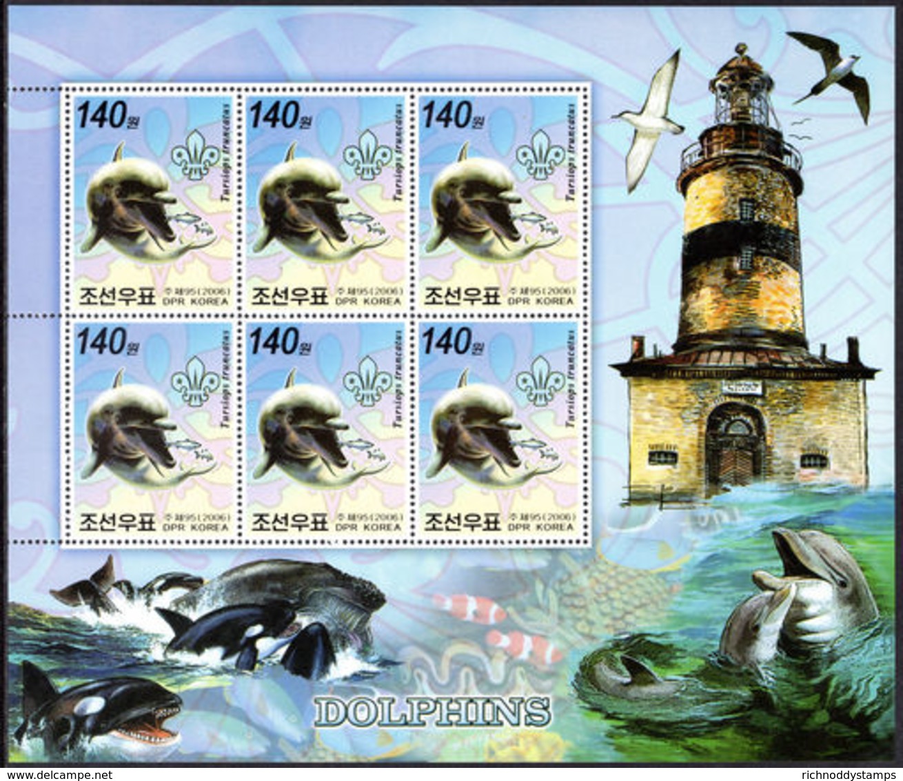 North Korea 2006 Dolphins And Killer Whales Sheetlets Unmounted Mint. - Korea, North