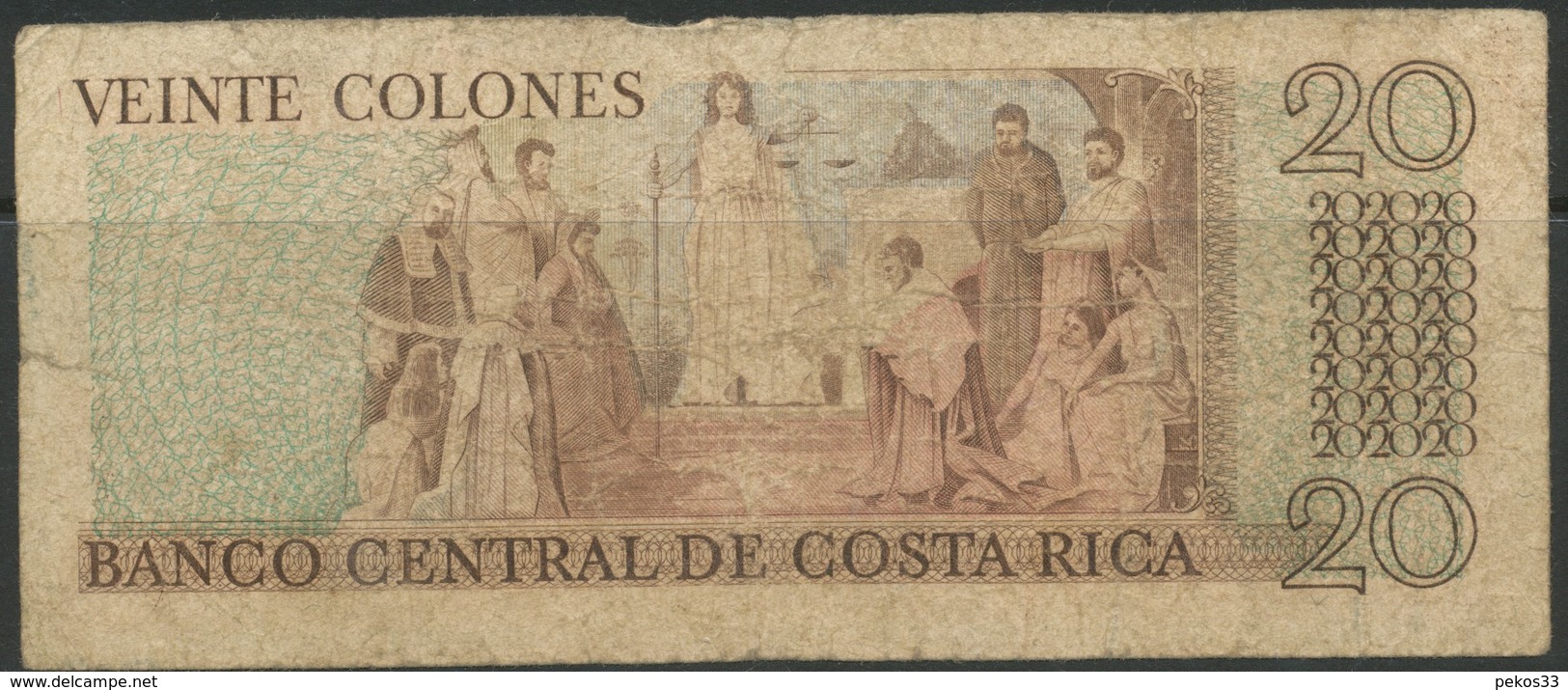 Costa Rica  Categories   Banknoten   Südamerika    Costa Rica 20 Colones - Sonstige – Amerika