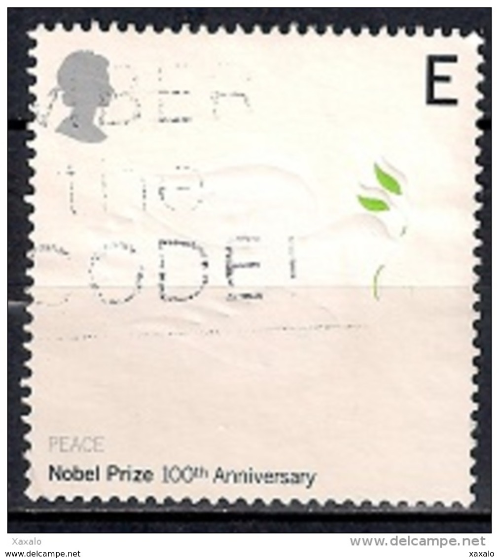 Great Britain 2001 - The 100th Anniversary Of The Nobel Prize - Usados