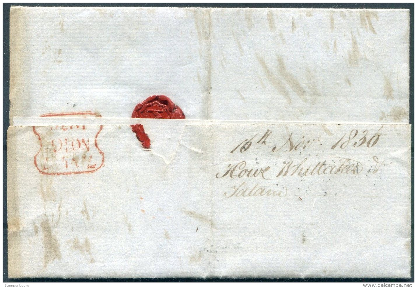 1830 GB London Local Entire 'T.P.Portugal St' - Upper Bedford Place - ...-1840 Prephilately