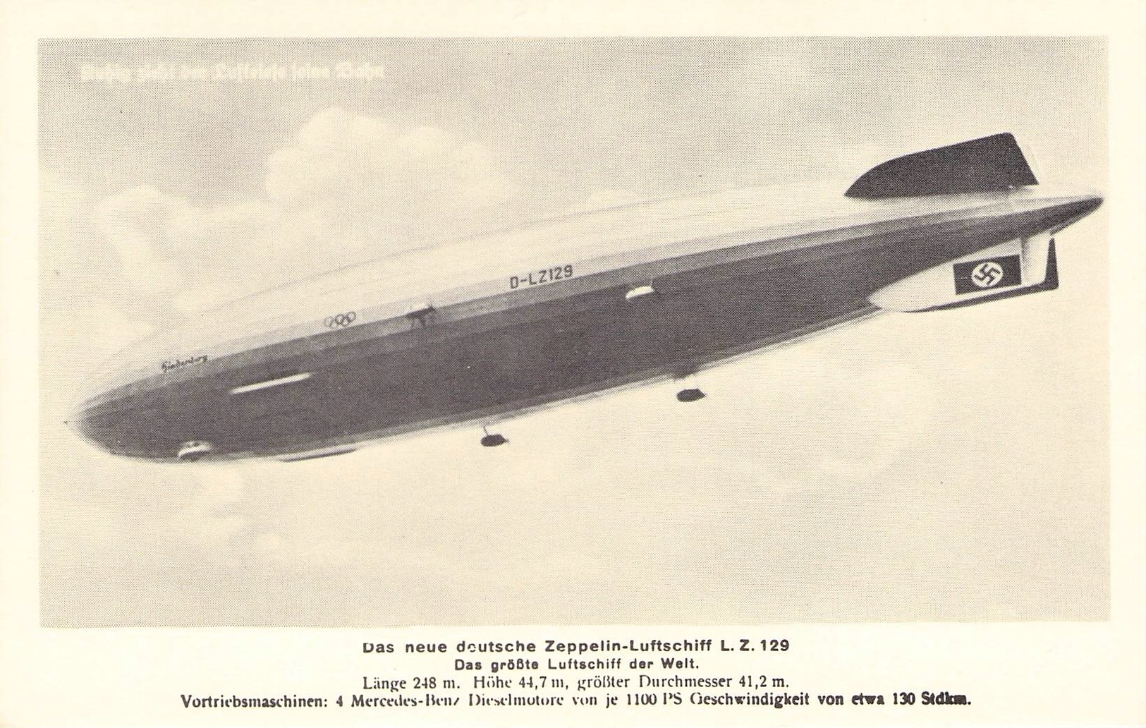 ZEPPELIN - LUFTSCHIFF L. Z. 129 - Dirigeables