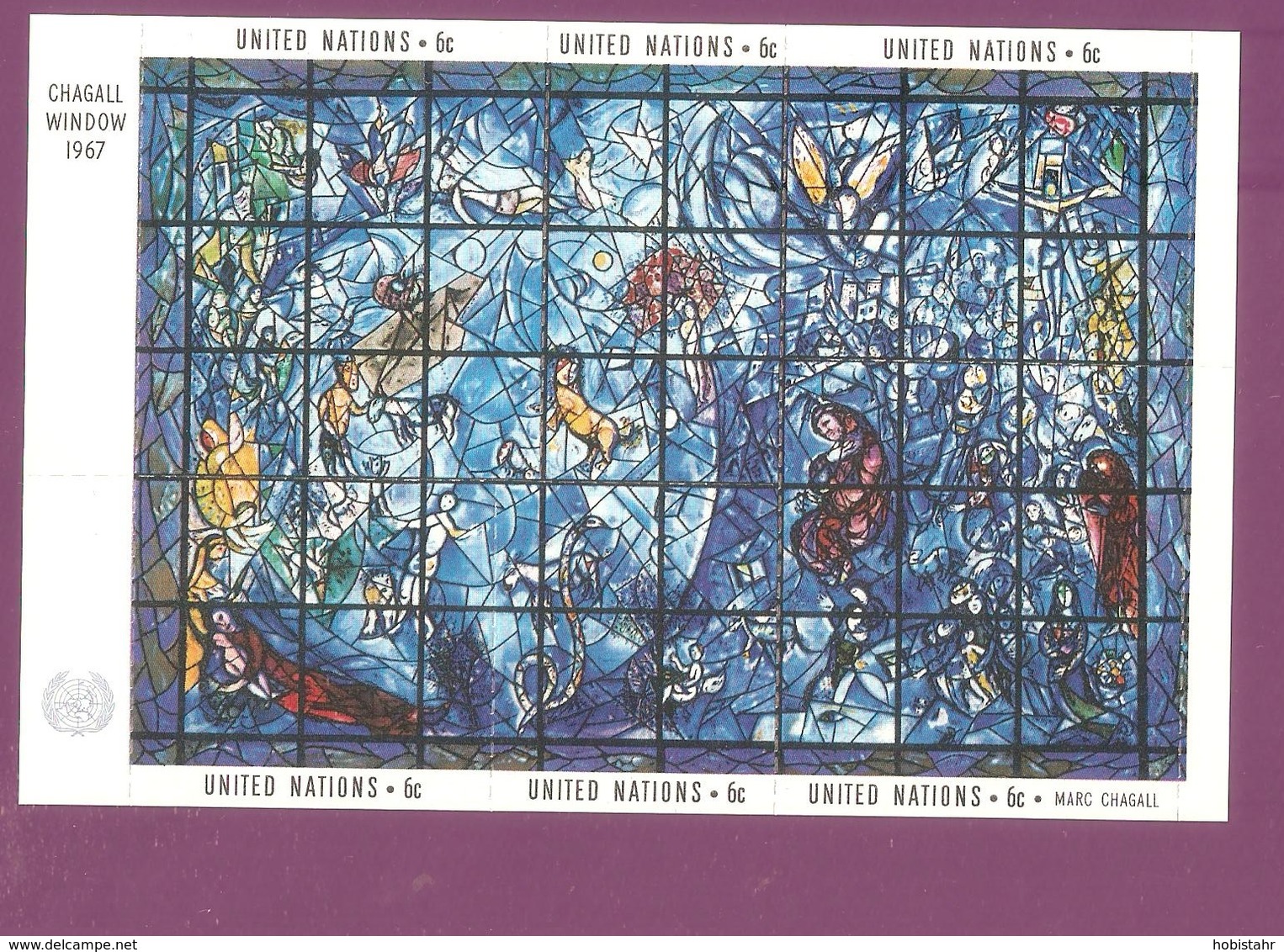 UN - 1967.Chagall, Block, MNH - Nuevos