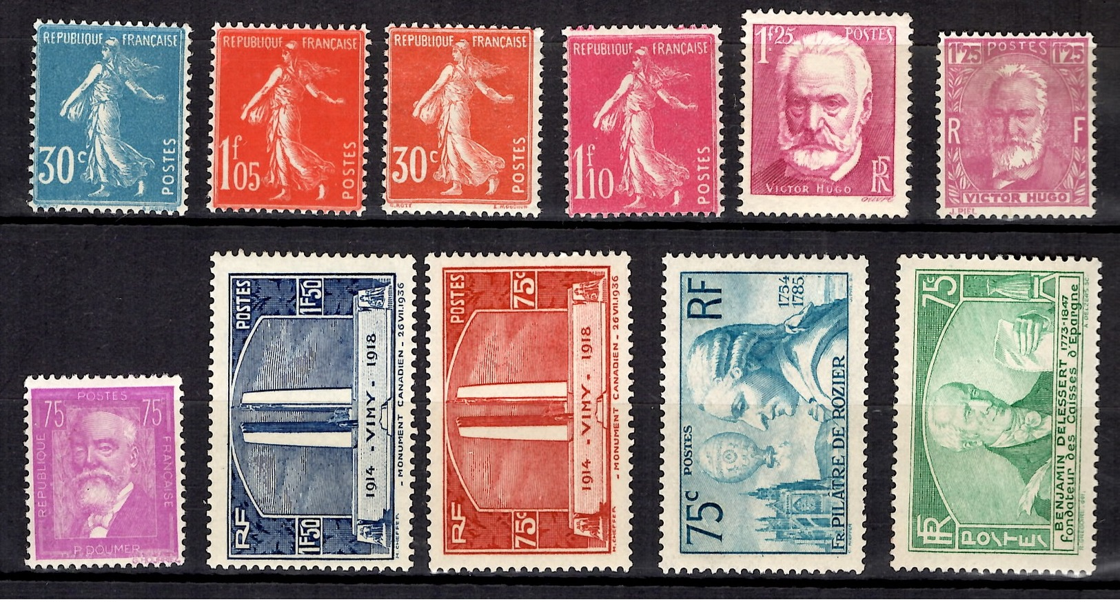 France Belle Petite Collection Neufs ** MNH 1920/1937. Bonnes Valeurs. TB. A Saisir! - Nuevos