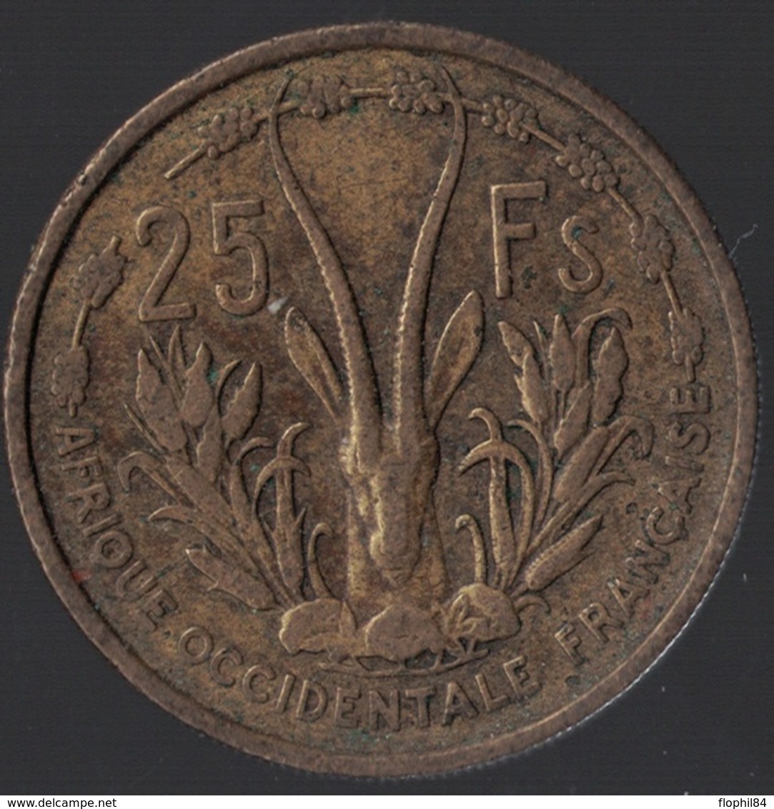 AFRIQUE OCCIDENTALE FRANCAISE - 25F DE 1956. - Other - Africa