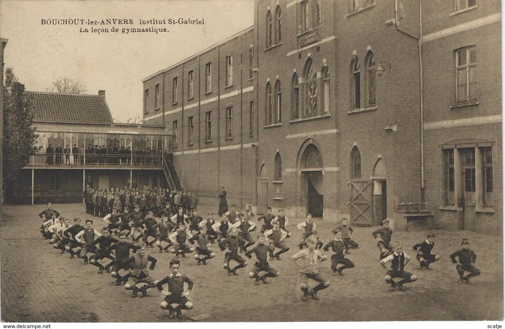 Bouchout-Lez-Anvers    Institut St-Gabriel   -    1919  Naar   Ostende - Boechout