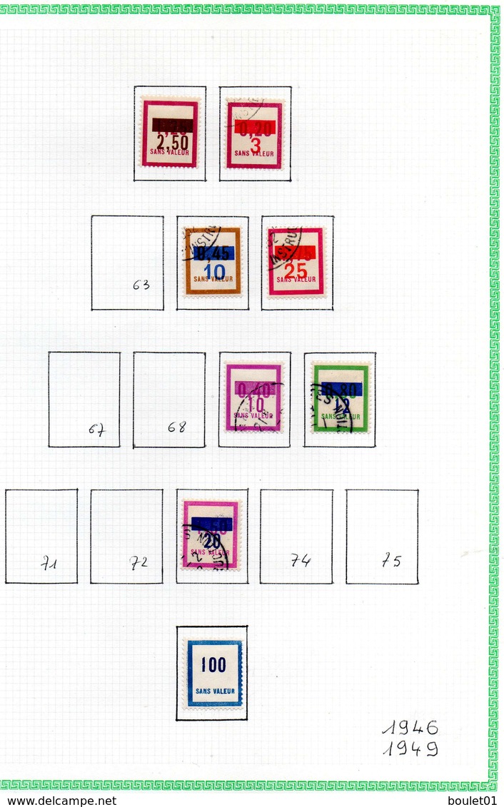 Collection De Timbres Fictifs Neufs Sur Charnières (attention Adhérence Sur Quelques Timbres 20 Scans) - Finti