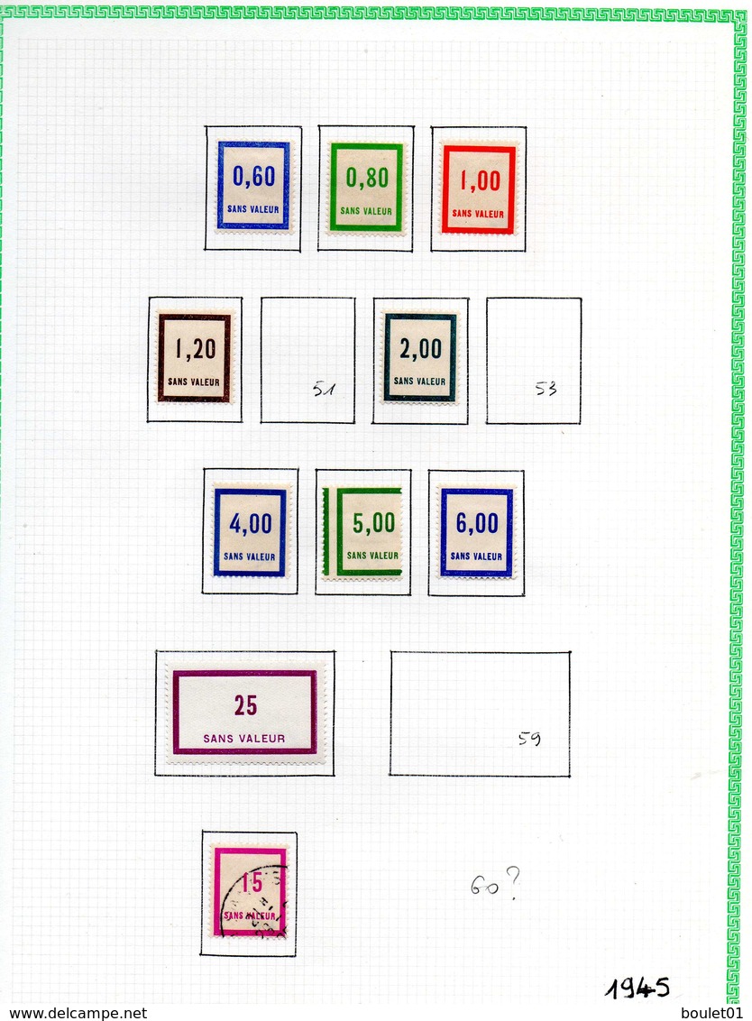 Collection De Timbres Fictifs Neufs Sur Charnières (attention Adhérence Sur Quelques Timbres 20 Scans) - Finti