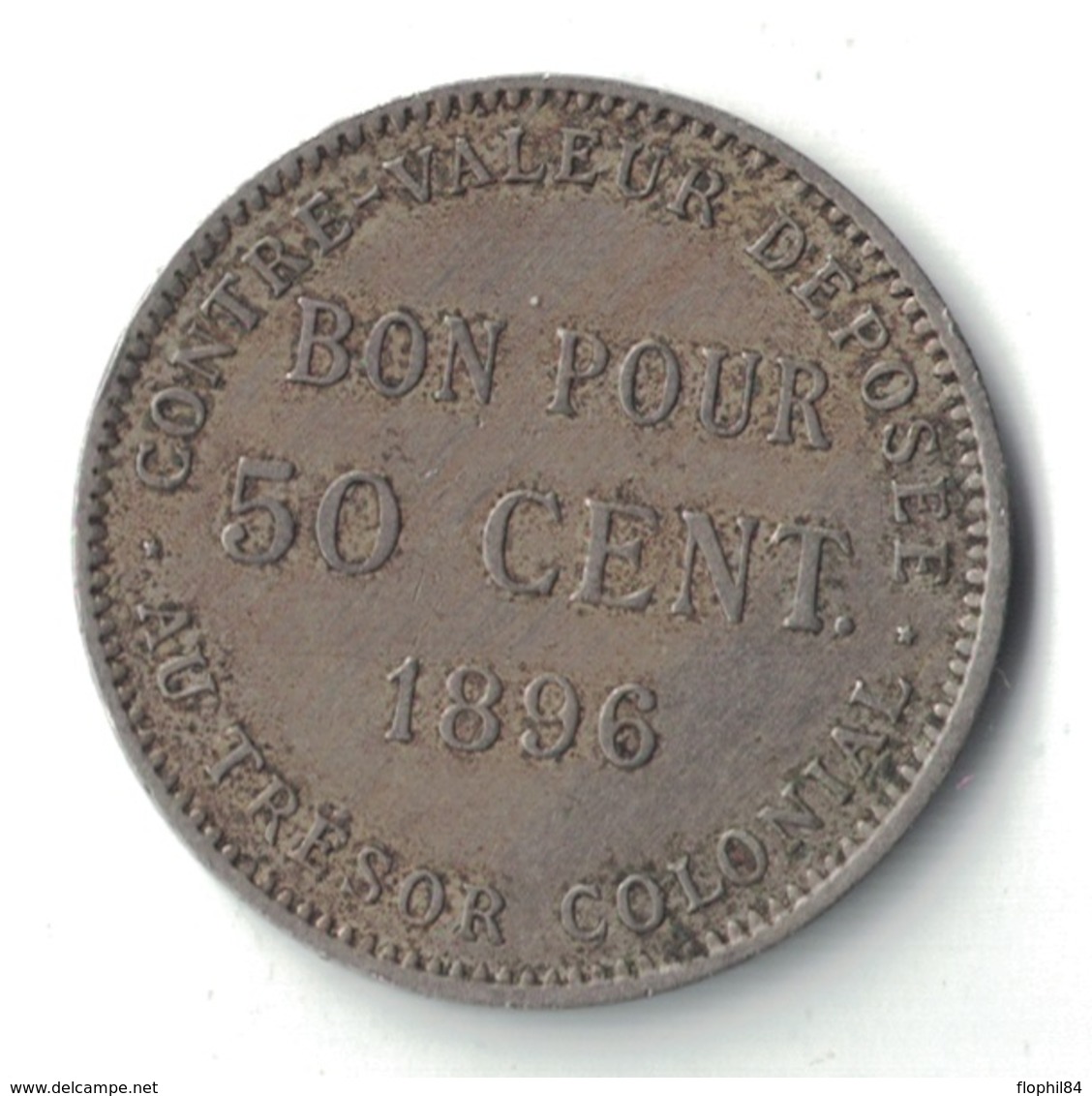 REUNION - ILE DE LA REUNION - 50 CENT DE 1896. - Riunione