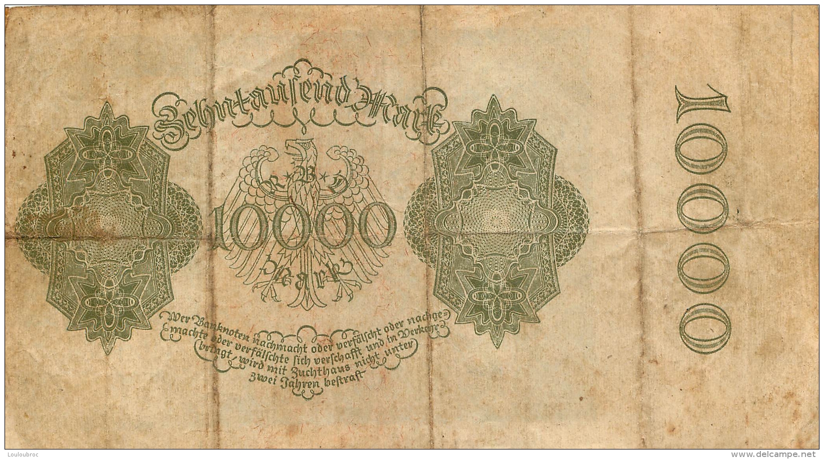 BILLET   10000 MARK  REICHSBANKNOTE 1922 - 10000 Mark