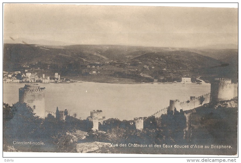 *** TURQUIE  ***  CONSTANTINOPLE Vue Des Châteaux Et Des Eaux Douces Bosphore   Neuve / Unused  TTB - Turquie