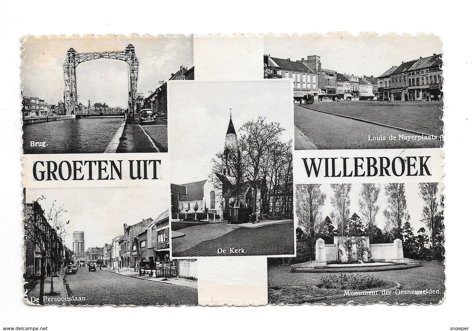 Willebroek Groeten Uit  4 Beelden Met Brug P1262 Vertongen Nels Photothill - Willebroek