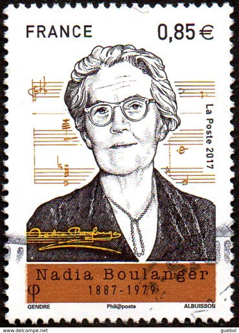Oblitération Cachet à Date Sur Timbre De France N° 5169 ** Musique, Pianiste, Organiste, Etc.. Nadia Boulanger - Used Stamps