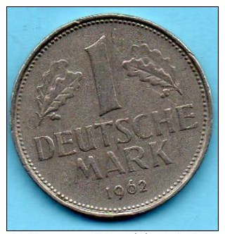 (r65)  GERMANY Fédéral Rép  1 MARK 1962 J - 1 Mark