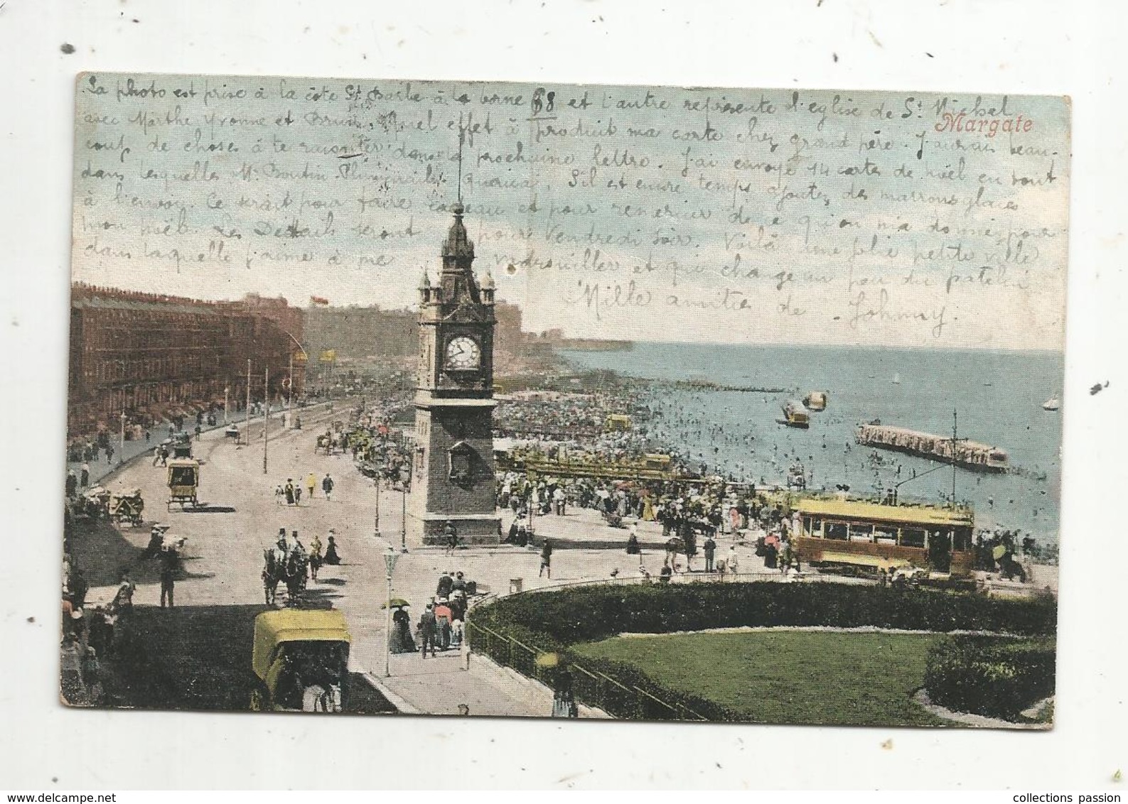 Cp , Angleterre , MARGATE , Voyagée 1904 , Ed. Valentine' Serie - Margate