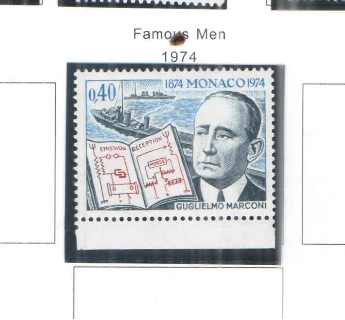 Monaco PO 1974 Marconi  Scott.907+See Scan On Scott.Page - Unused Stamps