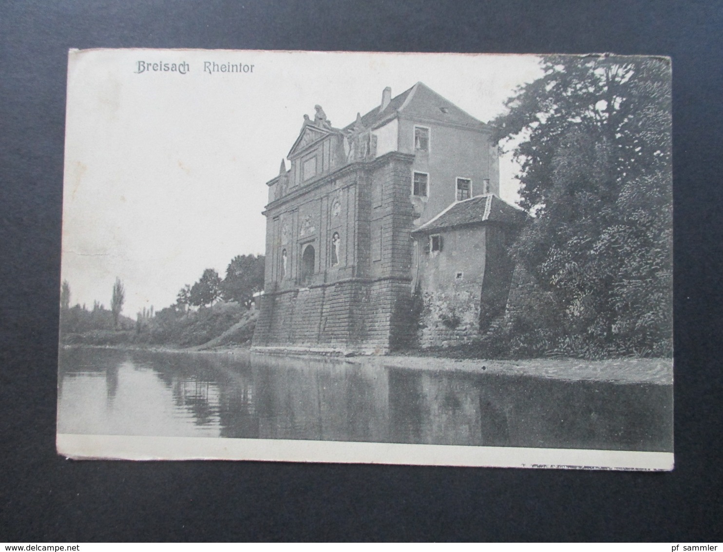 AK Feldpost 1. WK Breisach Rheintor Zensurstempel Elsass PK - Breisach