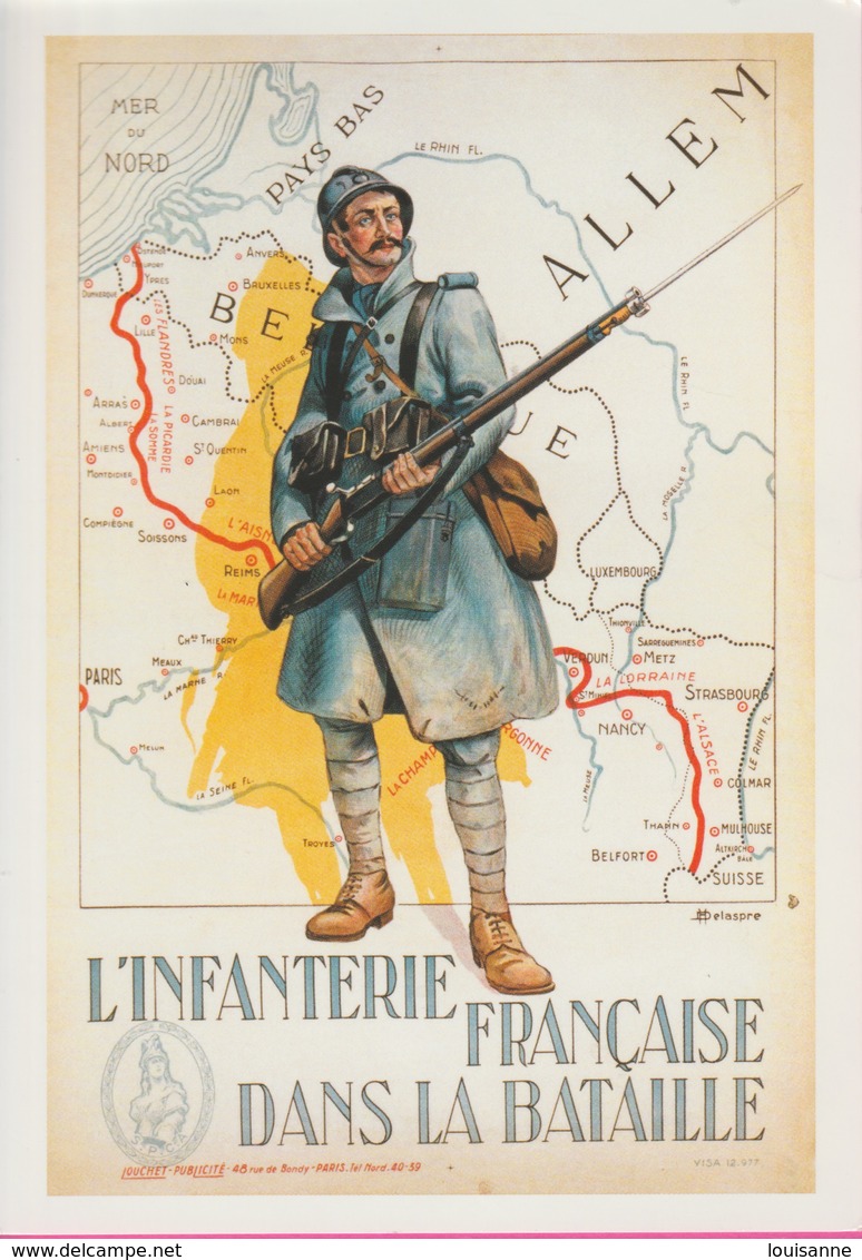 18 / 6 / 431  -  L'INFANTERIE  FRANÇAISE  DANS  LA  BATAILLE -  GUERRE  2914 - 18  - C.P.M. - Guerre 1914-18